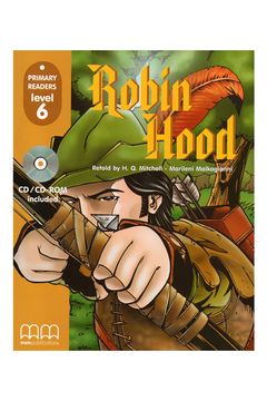 portada Robin Hood - Primary Readers level 6 Student's Book + CD-ROM (en Inglés)