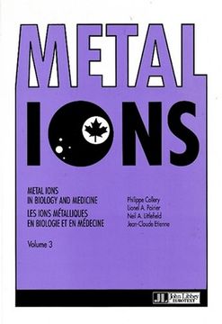 portada Metal Ions in Biology and Medicinev. 3 (en Francés)