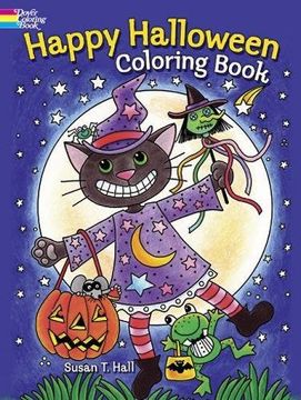 portada Happy Halloween Coloring Book (Dover Holiday Coloring Book)