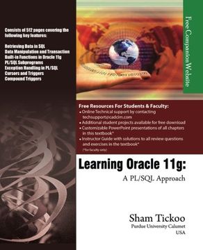 portada Learning Oracle 11g: A PL/SQL Approach (in English)
