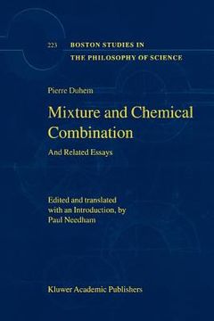 portada mixture and chemical combination: and related essays (en Inglés)