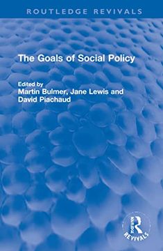 portada The Goals of Social Policy (Routledge Revivals) (en Inglés)