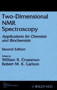 portada two-dimensional nmr spectroscopy: applications for chemists and biochemists (en Inglés)