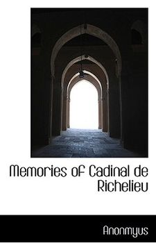 portada memories of cadinal de richelieu (en Inglés)