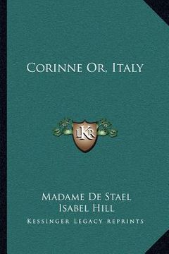 portada corinne or, italy (in English)