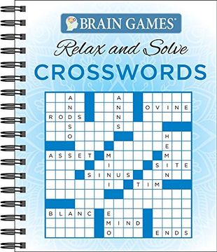 portada Brain Games® Relax and Solve: Crosswords (en Inglés)
