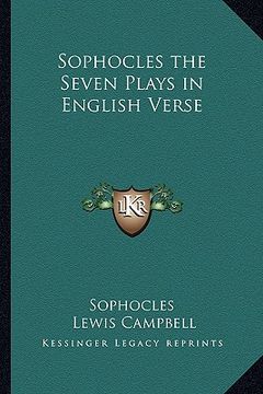 portada sophocles the seven plays in english verse