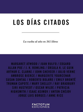 portada Los Días Citados: la Vuelta al año en 365 Libros (in Spanish)