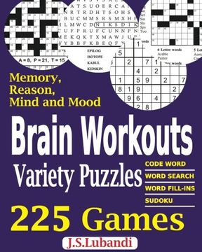 portada Brain Workouts Variety Puzzles: Volume 1 (en Inglés)