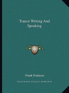 portada trance writing and speaking (en Inglés)