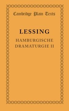 portada Hamburgische Dramaturgie ii Paperback (Cambridge Plain Texts) (in German)