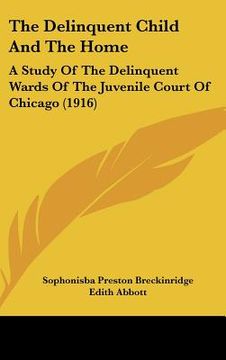 portada the delinquent child and the home: a study of the delinquent wards of the juvenile court of chicago (1916)