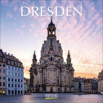 portada Dresden 2025: Broschürenkalender mit Ferienterminen. Format: 30 x 30 cm