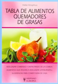 portada Tabla de Alimentos Quemadores de Grasas (in Spanish)