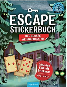 portada Escape-Stickerbuch? Der Große Weihnachtsspuk: Löse den Fall mit Stickern! | ein Escape-Heft mit Stickern für Kinder ab 8 Jahren (en Alemán)