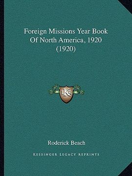 portada foreign missions year book of north america, 1920 (1920) (en Inglés)