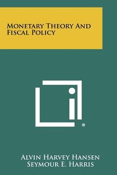 portada monetary theory and fiscal policy (in English)