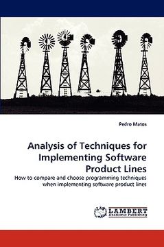 portada analysis of techniques for implementing software product lines (en Inglés)