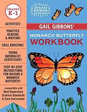 portada Gail Gibbons'Monarch Butterfly Workbook (Steam Power Workbooks) (en Inglés)