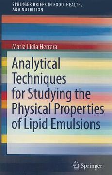portada analytical techniques for studying the physical properties of lipid emulsions