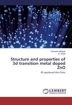 portada Structure and Properties of 3D Transition Metal Doped Zno