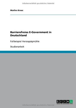 portada Barrierefreies E-Government in Deutschland (German Edition)