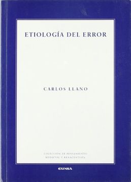 portada Etiología del Error (Colección de Pensamiento Medieval y Renacentista)