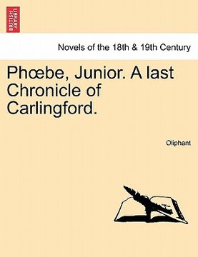 portada ph be, junior. a last chronicle of carlingford. (en Inglés)