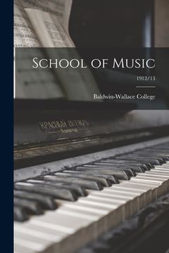 portada School of Music; 1912/13 (en Inglés)