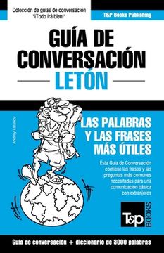 portada Guía de Conversación Español-Letón y vocabulario temático de 3000 palabras