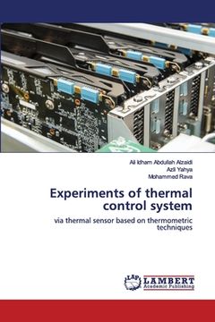 portada Experiments of thermal control system (en Inglés)