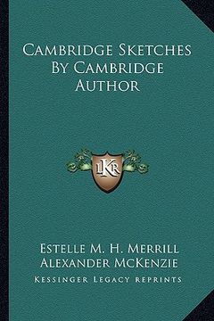 portada cambridge sketches by cambridge author (en Inglés)