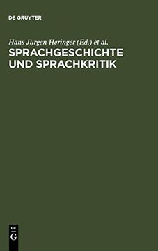 portada Sprachgeschichte und Sprachkritik (en Alemán)