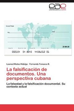 portada la falsificaci n de documentos. una perspectiva cubana (en Inglés)
