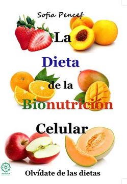 portada La Dieta de la Bionutrición Celular