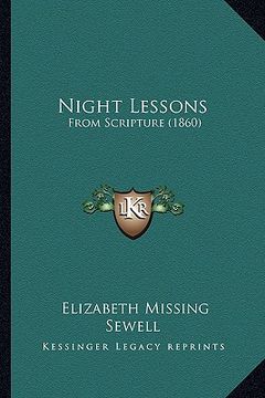 portada night lessons: from scripture (1860) (en Inglés)