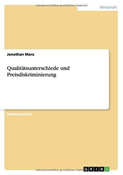 portada Qualitätsunterschiede und Preisdiskriminierung (German Edition)