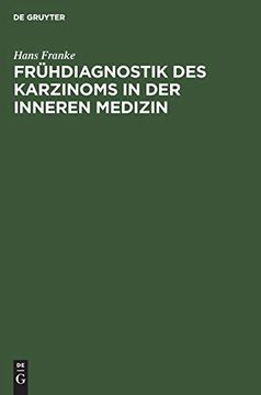 portada Frühdiagnostik des Karzinoms in der Inneren Medizin (en Alemán)