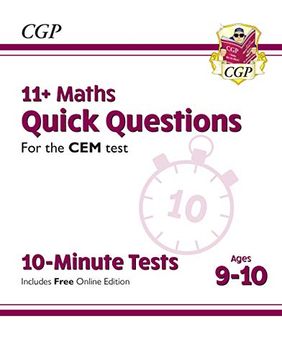portada New 11+ cem 10-Minute Tests: Maths Quick Questions - Ages 9-10 (en Inglés)