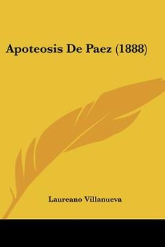 portada apoteosis de paez (1888) (en Inglés)