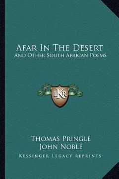 portada afar in the desert: and other south african poems (en Inglés)