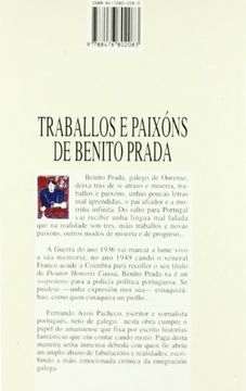 portada Traballos e paixóns de Benito Prada. Galego da provincia de Ourense que veu a Portugal gañar a vida (Narrativa)