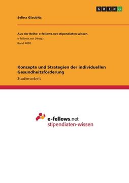 portada Konzepte und Strategien der individuellen Gesundheitsförderung (in German)