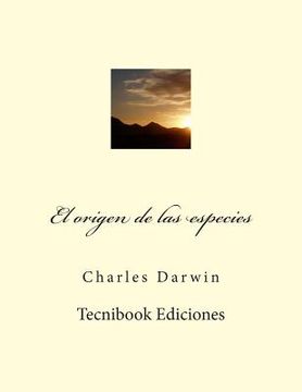 portada El Origen De Las Especies (spanish Edition) (in Spanish)