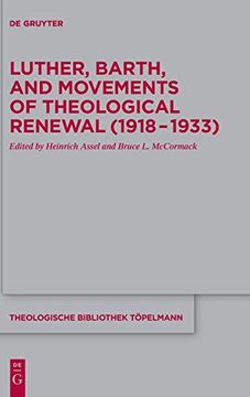 portada Luther, Barth, and Movements of Theological Renewal (1918-1933) (en Inglés)