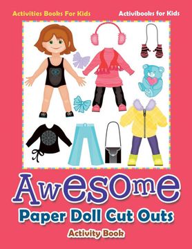 portada Awesome Paper Doll cut Outs Activity Book - Activities Books for Kids 