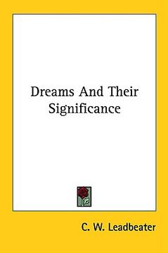 portada dreams and their significance (en Inglés)
