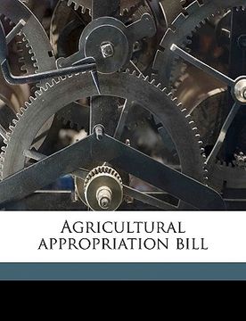 portada agricultural appropriation bill