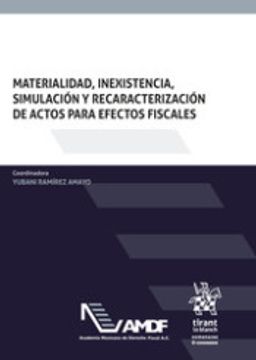 portada Materialidad, Inexistencia, Simulación y Recaracterización de Actos Para Efectos Fiscales