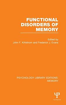 portada Functional Disorders of Memory (Ple: Memory) (Psychology Library Editions: Memory)
